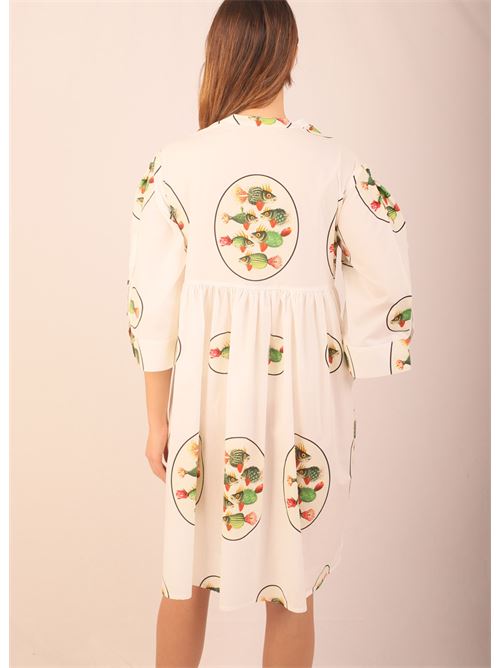 mini vestito stampa pesci Laboratorio Capri | NEWALICEALLOVERBETOVAL